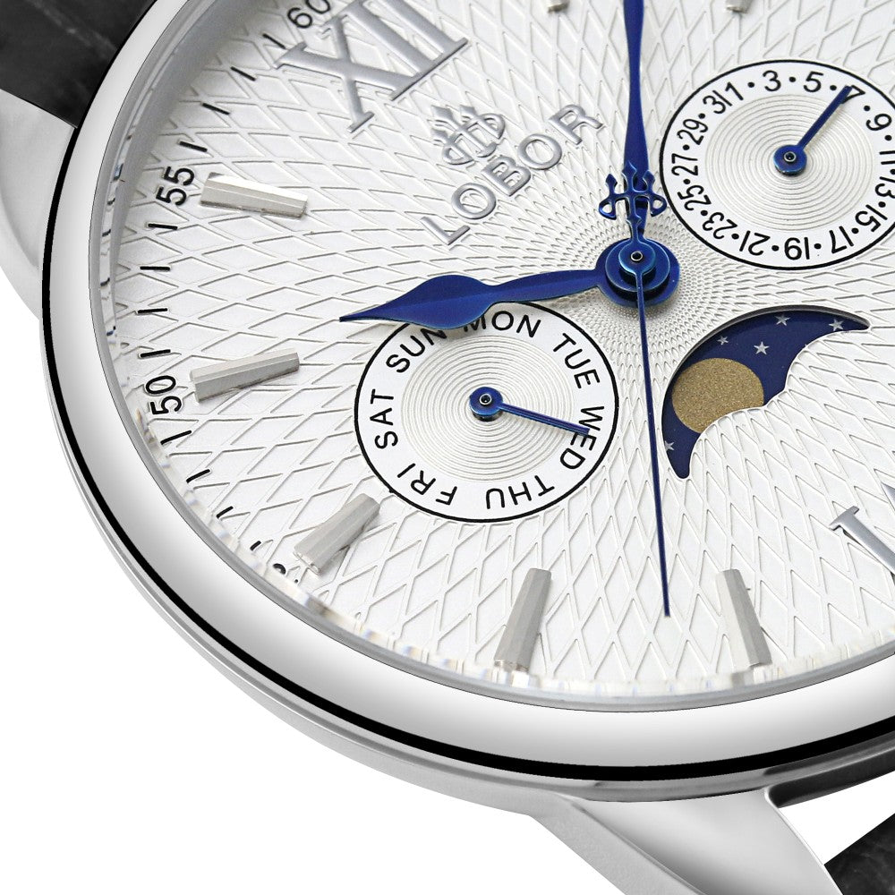 Black moonphase watch for men
