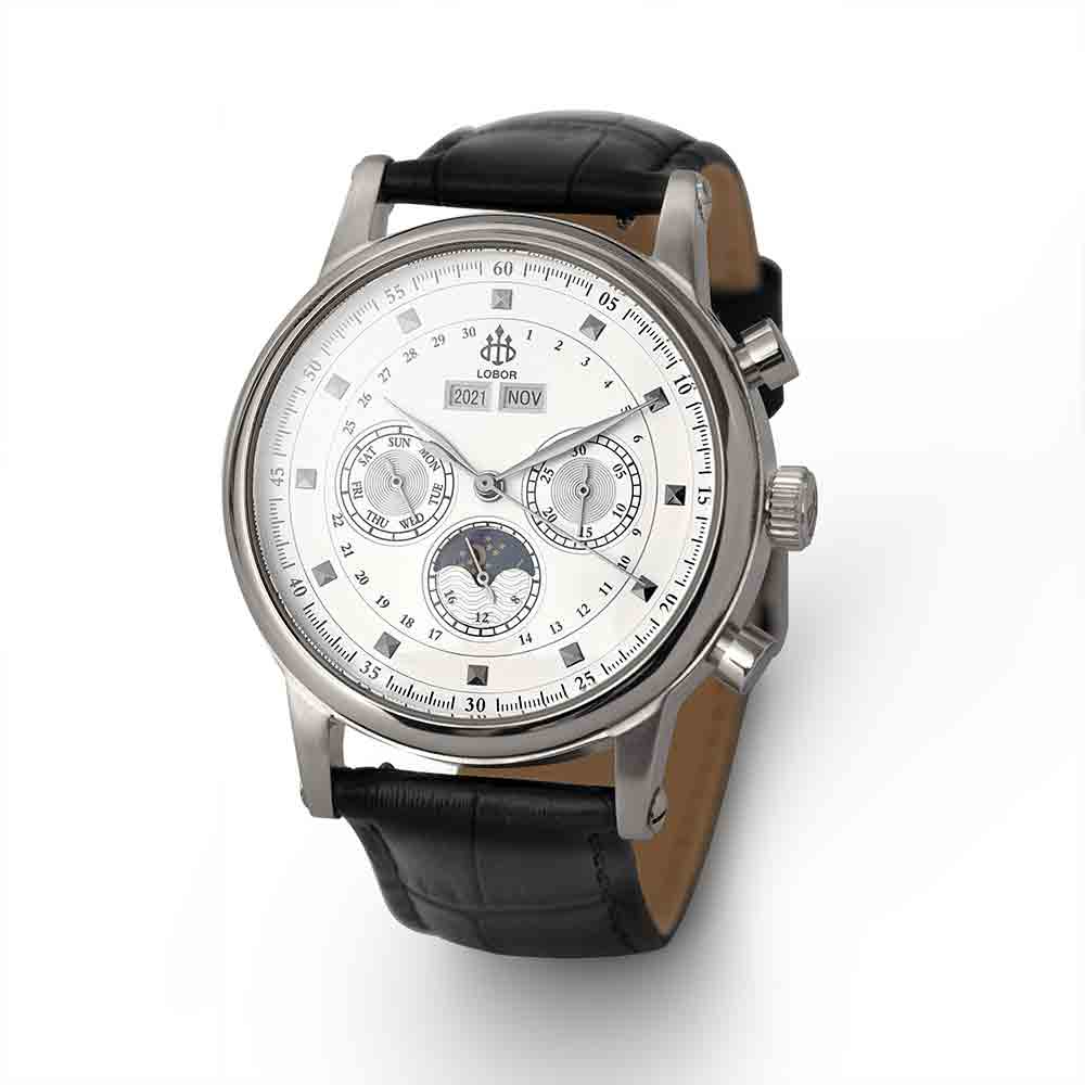 Black moonphase watch for men