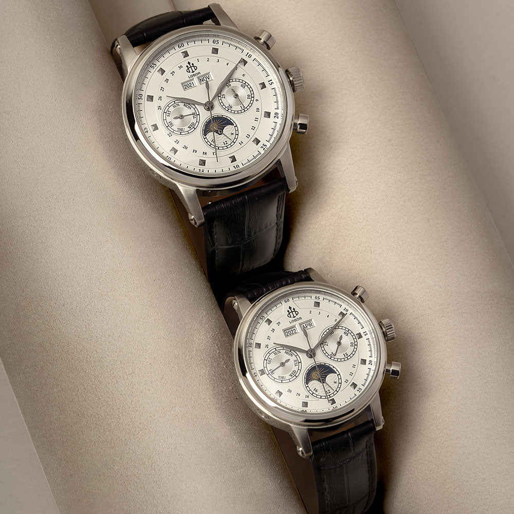 Black moonphase watch