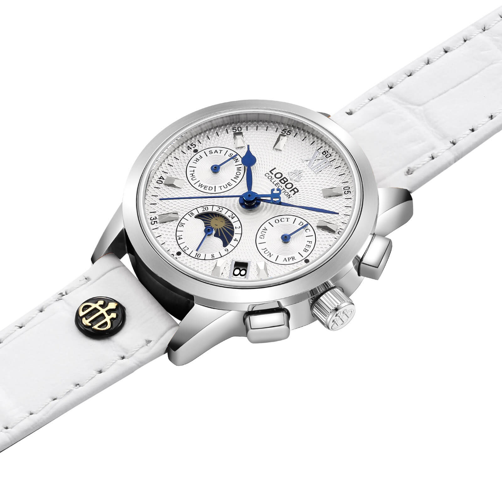 White moonphase automatic watches for women