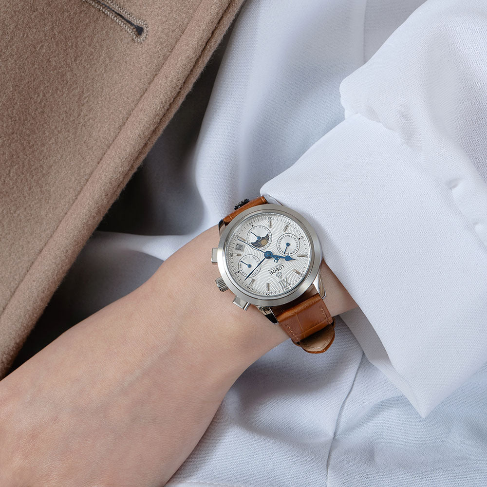 Brown moonphase automatic watches for women