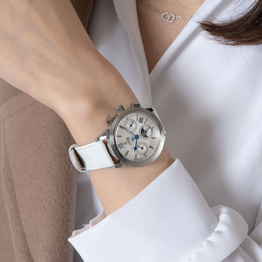White moonphase automatic watches for women