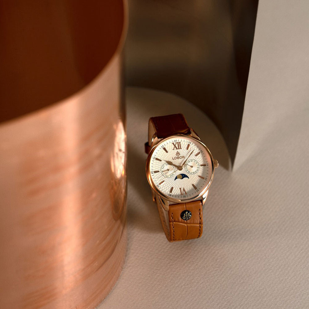 Brown moonphase watch for men