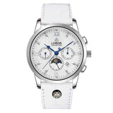 White moonphase automatic watches  for men