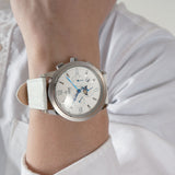 White moonphase automatic watches  for men