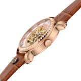 Brown skeleton automatic watches for men