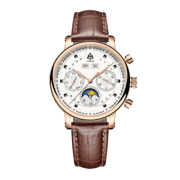Brown moonphase watch for women
