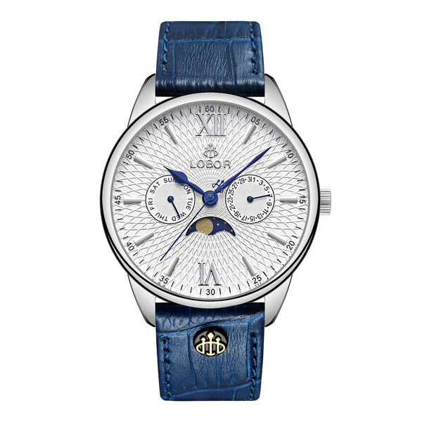 Blue moonphase watch for men 