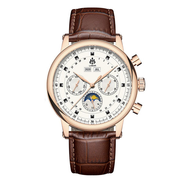 Brown moonphase watch for men