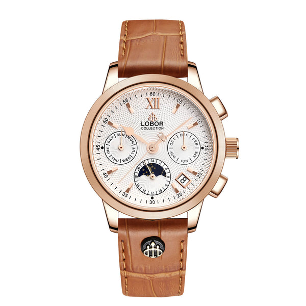 Brown moonphase automatic watches watch for women