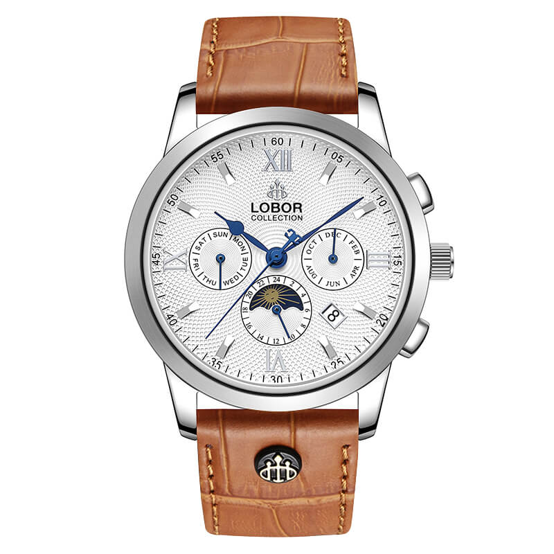 Brown moonphase automatic watches  for men