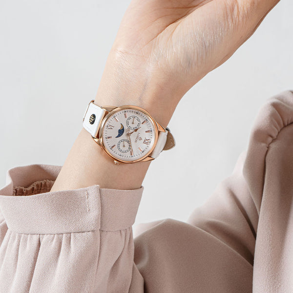 White moonphase watch for women