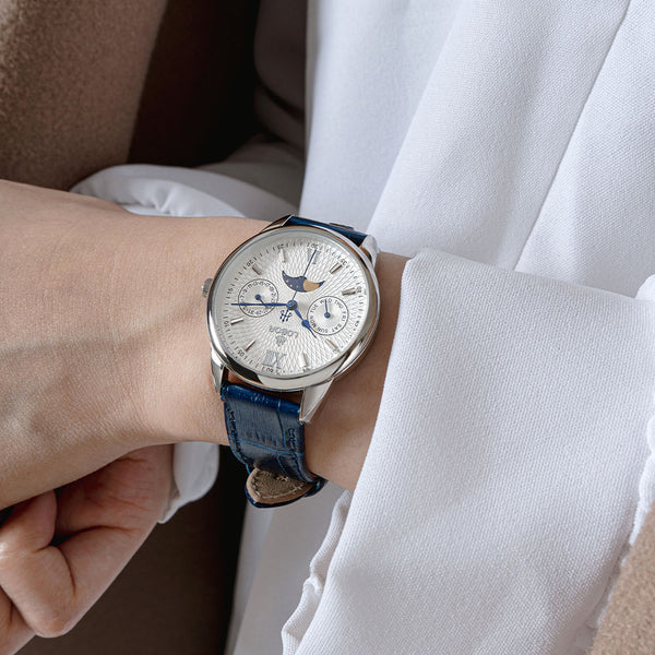 Blue moonphase watch for women