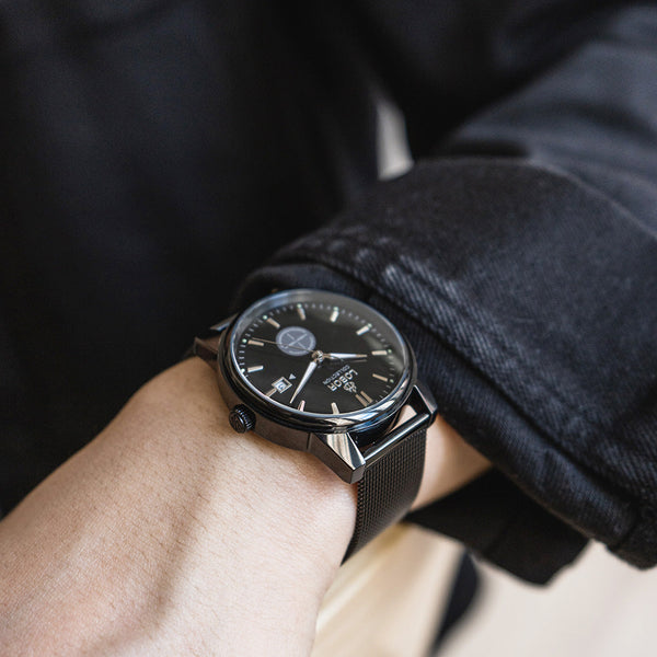Black automatic watches for men